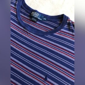 Polo by Ralph Lauren Blue and Red Striped Shirt